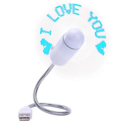 LED Message USB Fan With Customized Display