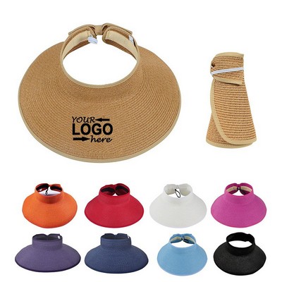 Foldable Women Straw Hats Sun Visor