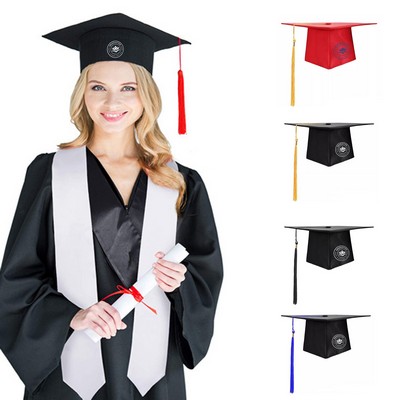 Unisex Adult Graduation Cap With Tassel