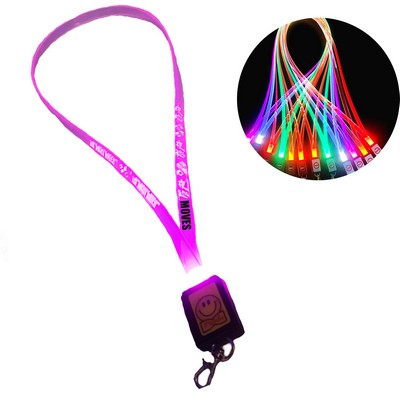 Led Light Up Neon Necklace Neck Lanyard