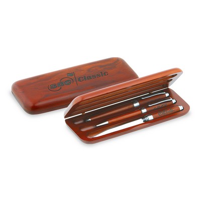Wooden Pen Box (Triple Pen)