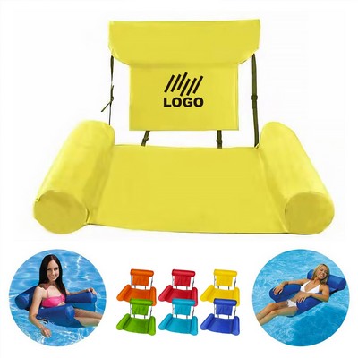 Foldable Backrest Inflatable Floating Bed