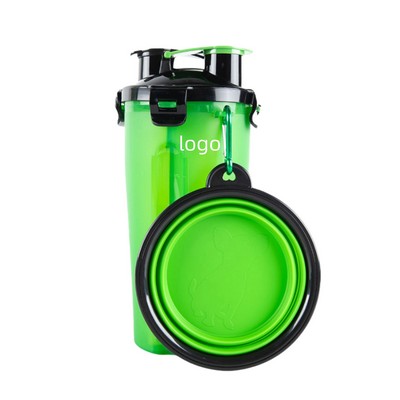 Environmentally Friendly 2 in 1 Portable Leak Proof Dog Water Cup
