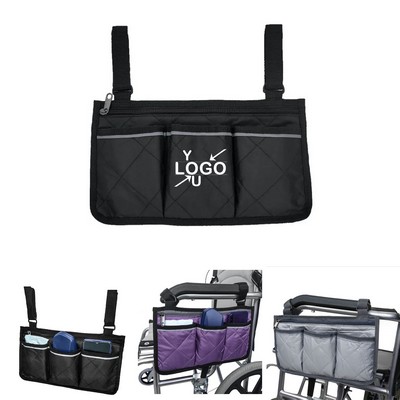 Wheelchair Armrest Storage Pouches