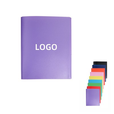 Heavy Duty Plastic Two Pocket Folders With 3 Prongs