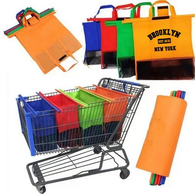 4PCS Reusable Grocery Shopping Cart Organizer Bag Set