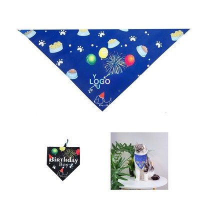 Vibrant Pet Triangle Scarf