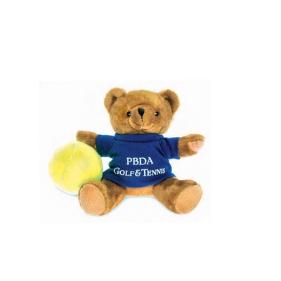 7" Tennisball Bear Stuffed Animal