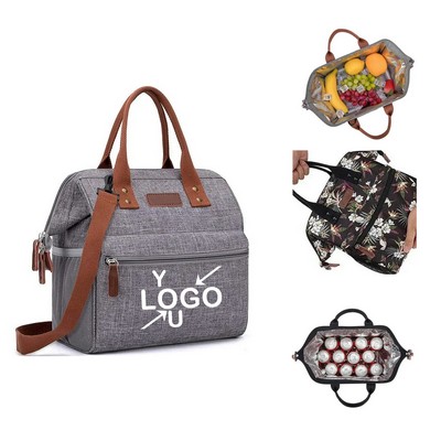 Insulated Lunch Bag with Detachable Strap