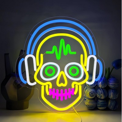 Halloween Skull Neon Lights for Wall Decor