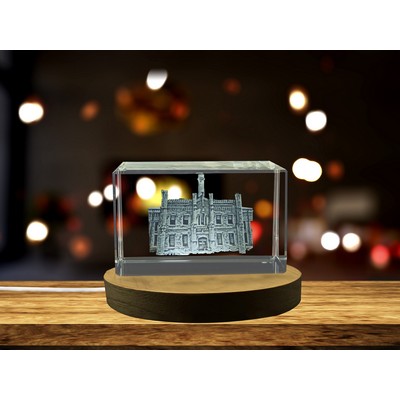 Chicago Water Tower 3D Engraved Crystal Trophy Award w/LED Base