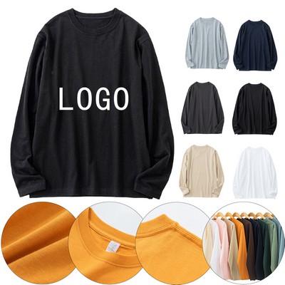 260GSM Loose-Fit Cotton Long Sleeve T-Shirt