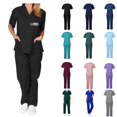 Stretch Nursing Scrubs Set