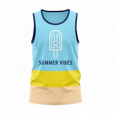 Unisex Sublimated Jersey Style Mesh Tank Top