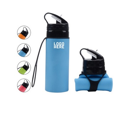 20 Oz Outdoor Collapsible Water Bottle