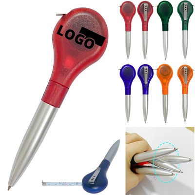Ballpoint Pen Ruler Tape Measure Pen 2 in 1
