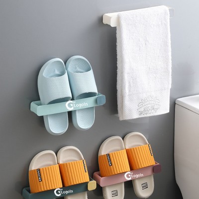Wall Mounted Shoes Rack with Sticky Holder Storage Organizer