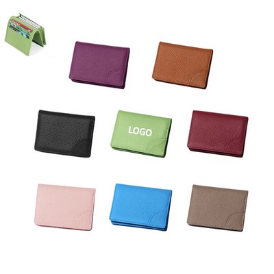 Lightweight Multi-Compartment Cow Leather Card Case