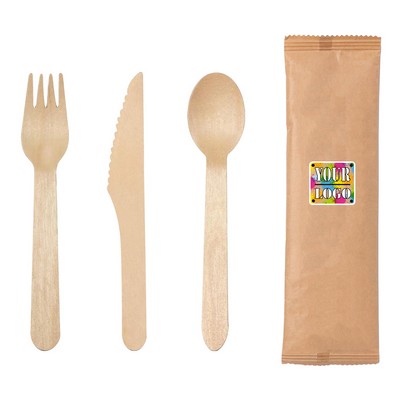 Disposable Wooden Cutlery Set