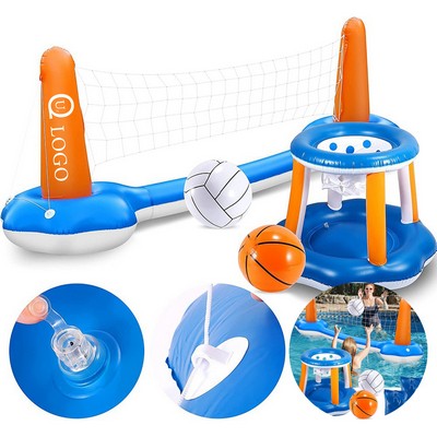 Inflatable Water Volleyball Stand Set