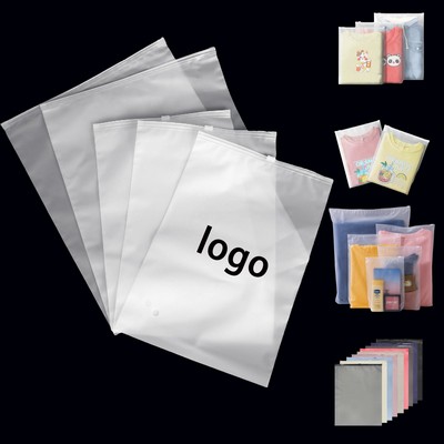 Customizable Frosted Zip Packaging Bag (Eco-Friendly CPE)