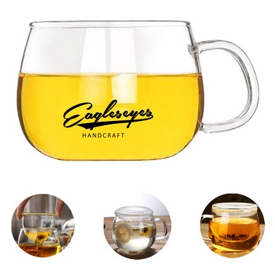 12 oz Glass Coffee Mug