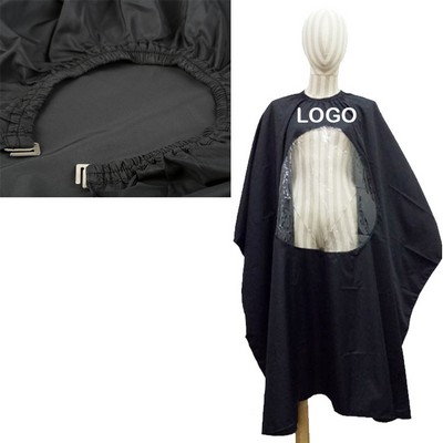 Transparent Window Barber Cape