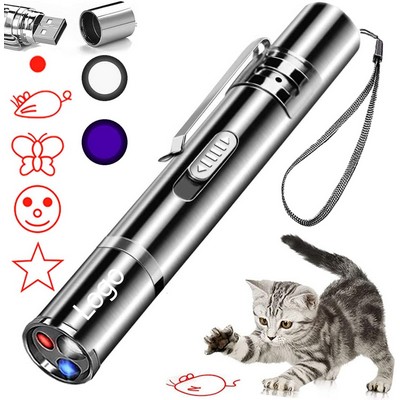 Laser Pointer Cat Toys for Indoor Rechargeable Pet Interactive Toy