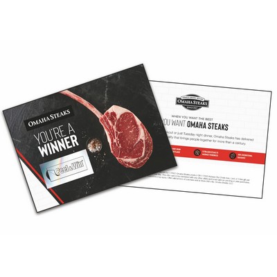 PEEL & WIN CARDS - CUSTOM DESIGNED- (4 Sizes)