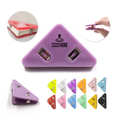 Anti-Curl Triangle Book Page Corner Clip