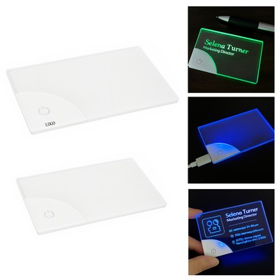 Colorful LED Business Card Lights