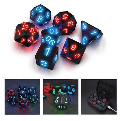 7 pcs Led Light Electronic Dice Set