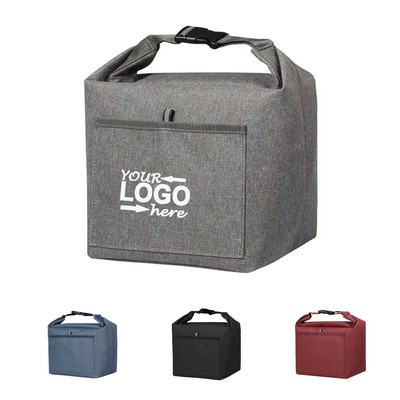 Roll-top Insulated Lunch Tote Bag