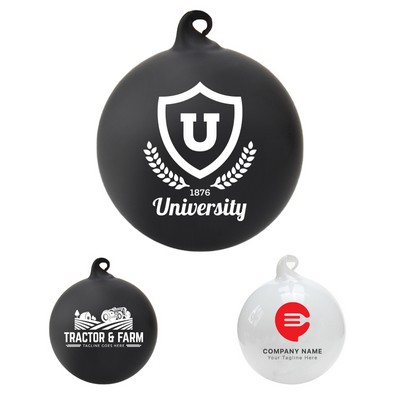 2.4" Custom Logo Glass Christmas Ball Ornaments