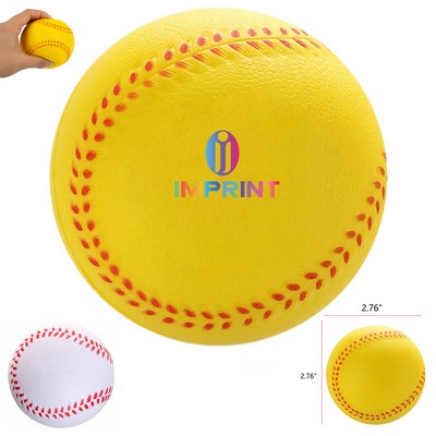 Baseball Foam Stress Squeeze Balls