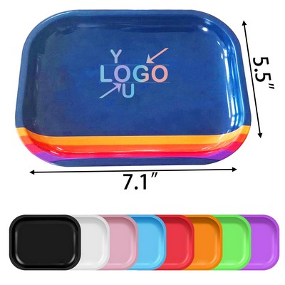 Custom Full Color Metal 7.1"x 5.5" Rolling Tray