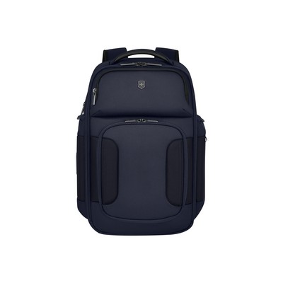 Werks Traveler 7.0, Deluxe Backpack with 15.6'' Laptop and 11'' Tablet Compartment, Navy Blue