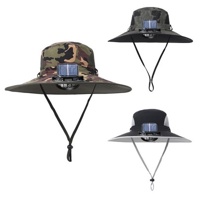 Solar Fan Fishing Hat
