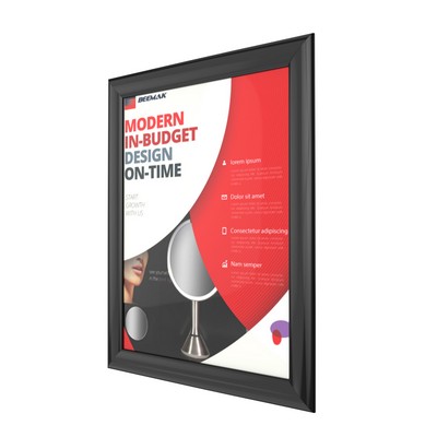 8 1/2" x 11" Plastic Snap Frames, Black