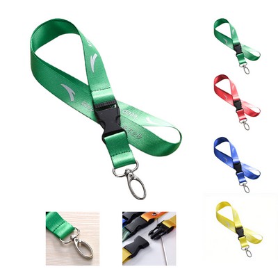 1" Lanyard w/ Buckle Release & Safety Breakaway