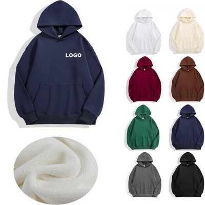 Unisex Heavyweight Cotton Sherpa Hoodie Sweatshirt