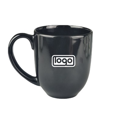 14oz Glossy Ceramic Mug w/ Handle