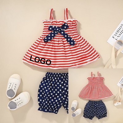 Independence Day Little Kids Polka Dot Suit