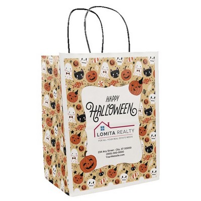 Halloween Scatter Design 3 Handle Shopper (8.5" x 10.25" x 5")