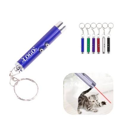2In1 Cat Toy Red Led Laser Pointer And White Flashlight