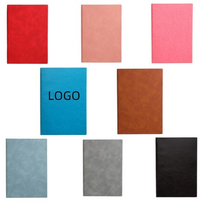 Premium A5 Business Notebook with Leather Cover
