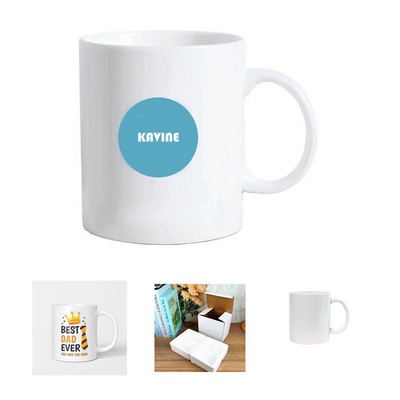 12oz White Household Ceramic Mug