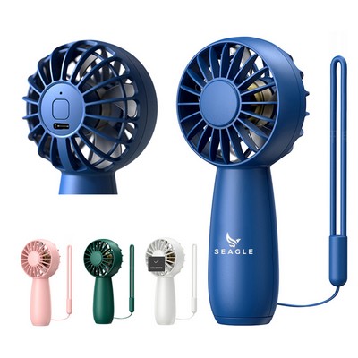 Mini Handheld Fan With Lanyard