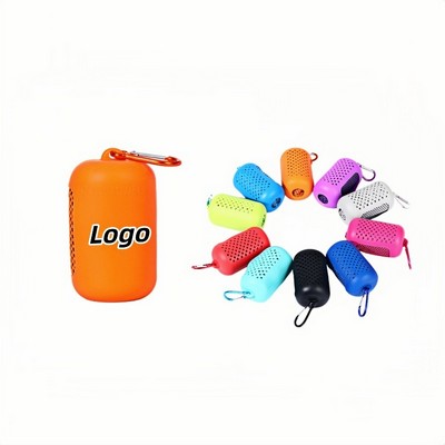 Cooling Sports Towel Fast Drying Ice Feel Fabric for Outdoors