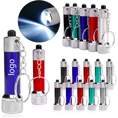 5 LED Flashlight Mini Aluminum Alloy Compact Torch With Keyring